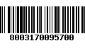 Código de Barras 8003170095700