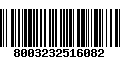 Código de Barras 8003232516082