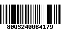 Código de Barras 8003240064179