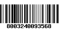 Código de Barras 8003240093568