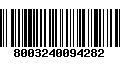 Código de Barras 8003240094282