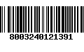 Código de Barras 8003240121391