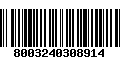 Código de Barras 8003240308914