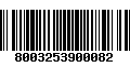 Código de Barras 8003253900082