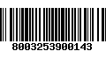 Código de Barras 8003253900143