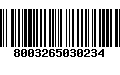 Código de Barras 8003265030234