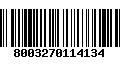 Código de Barras 8003270114134