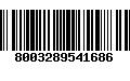 Código de Barras 8003289541686