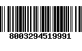 Código de Barras 8003294519991