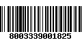 Código de Barras 8003339001825