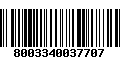 Código de Barras 8003340037707