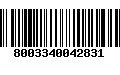 Código de Barras 8003340042831