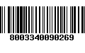 Código de Barras 8003340090269