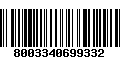 Código de Barras 8003340699332