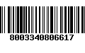 Código de Barras 8003340806617