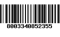 Código de Barras 8003340852355