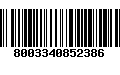 Código de Barras 8003340852386