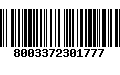 Código de Barras 8003372301777