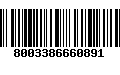 Código de Barras 8003386660891