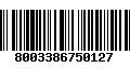 Código de Barras 8003386750127