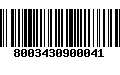 Código de Barras 8003430900041