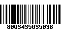 Código de Barras 8003435035038