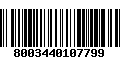 Código de Barras 8003440107799