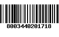 Código de Barras 8003440201718