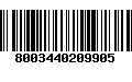 Código de Barras 8003440209905