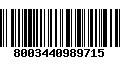 Código de Barras 8003440989715