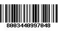 Código de Barras 8003440997048