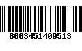 Código de Barras 8003451400513