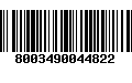 Código de Barras 8003490044822