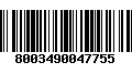 Código de Barras 8003490047755