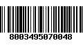 Código de Barras 8003495070048