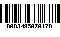 Código de Barras 8003495070178