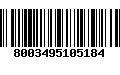 Código de Barras 8003495105184