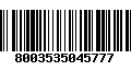 Código de Barras 8003535045777