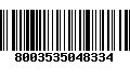 Código de Barras 8003535048334