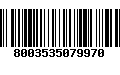 Código de Barras 8003535079970