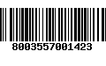 Código de Barras 8003557001423