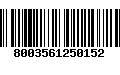 Código de Barras 8003561250152