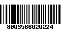 Código de Barras 8003566020224