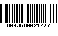 Código de Barras 8003600021477