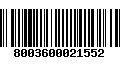 Código de Barras 8003600021552