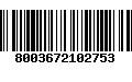 Código de Barras 8003672102753