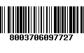 Código de Barras 8003706097727