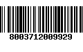 Código de Barras 8003712009929