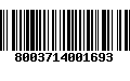 Código de Barras 8003714001693