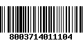 Código de Barras 8003714011104